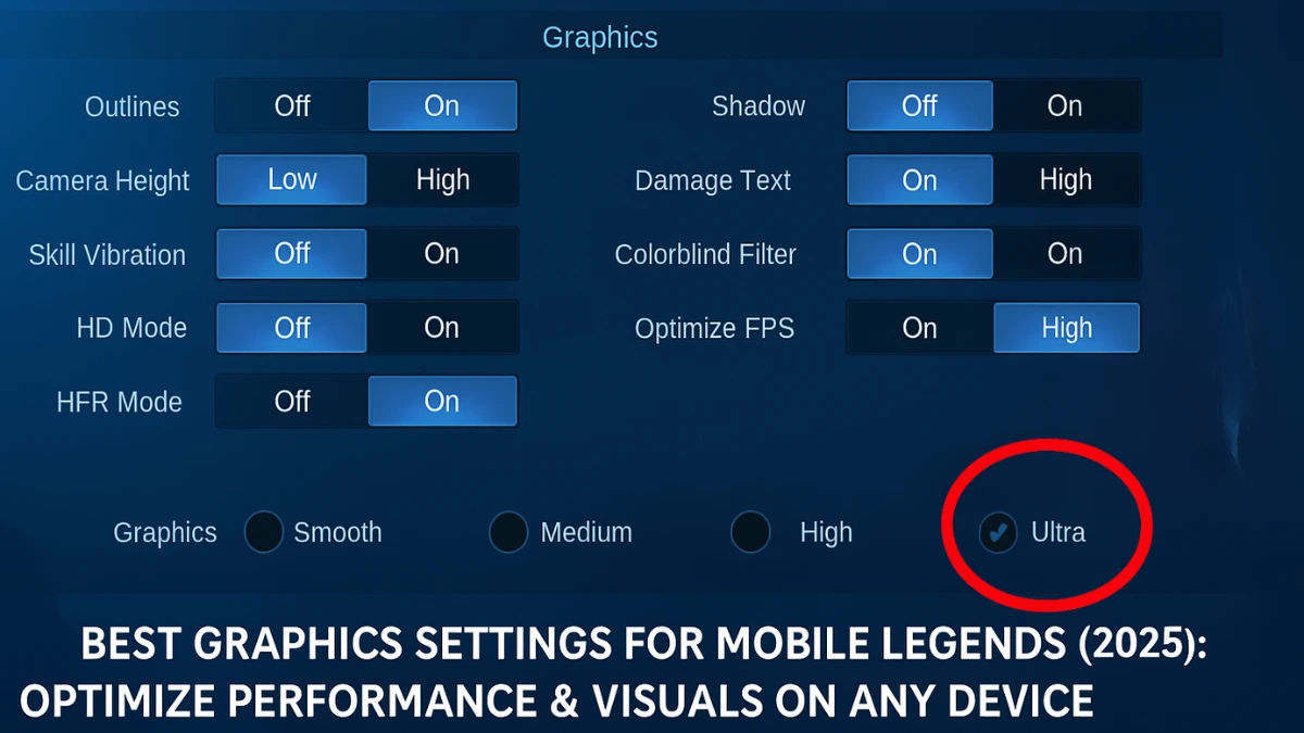Best Graphics Settings for Mobile Legends