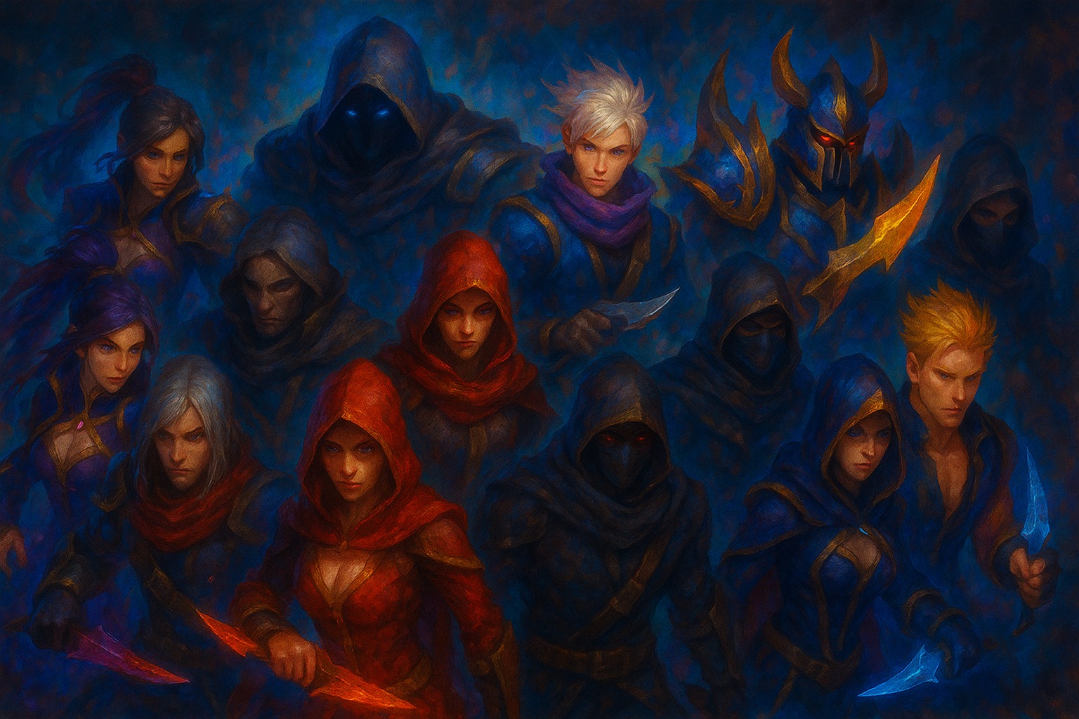 12 Strongest Assassins in Mobile Legends in a single image